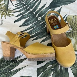 MIA Abba High Wooden Swedish Clog 38